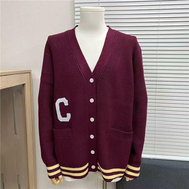 Men's CE Home 25SS Autumn/Winter Big Logo Jacquard Knit Sweater