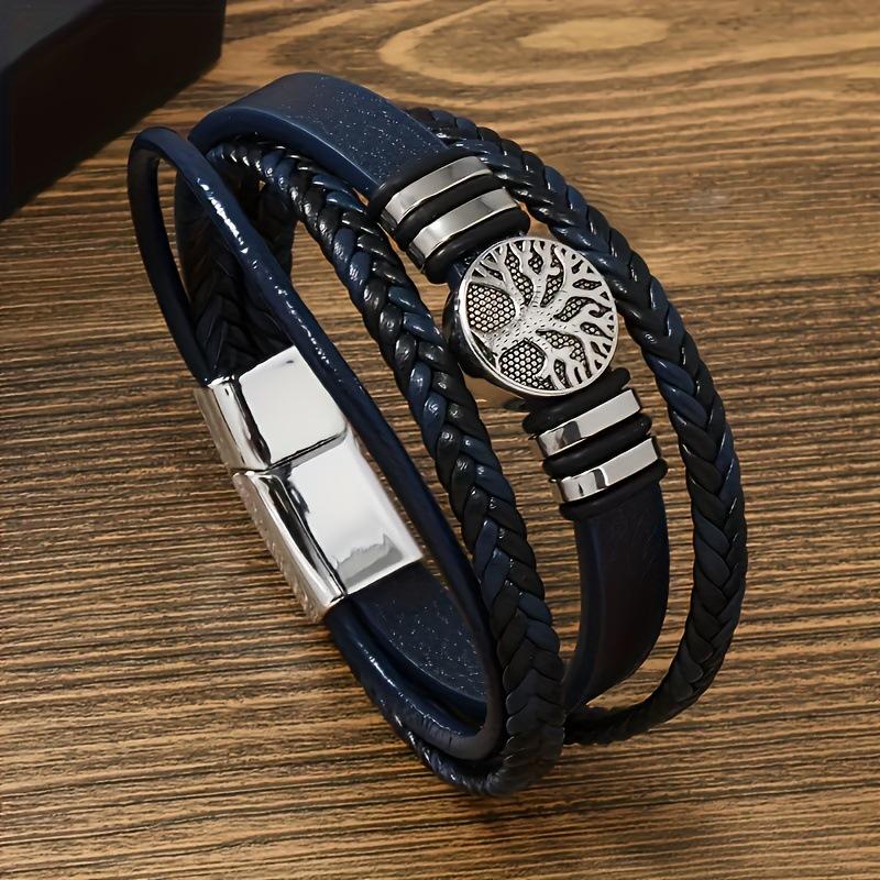 Life Tree Magnetic Buckle Bracelet, Retro, Fashion Bracelet