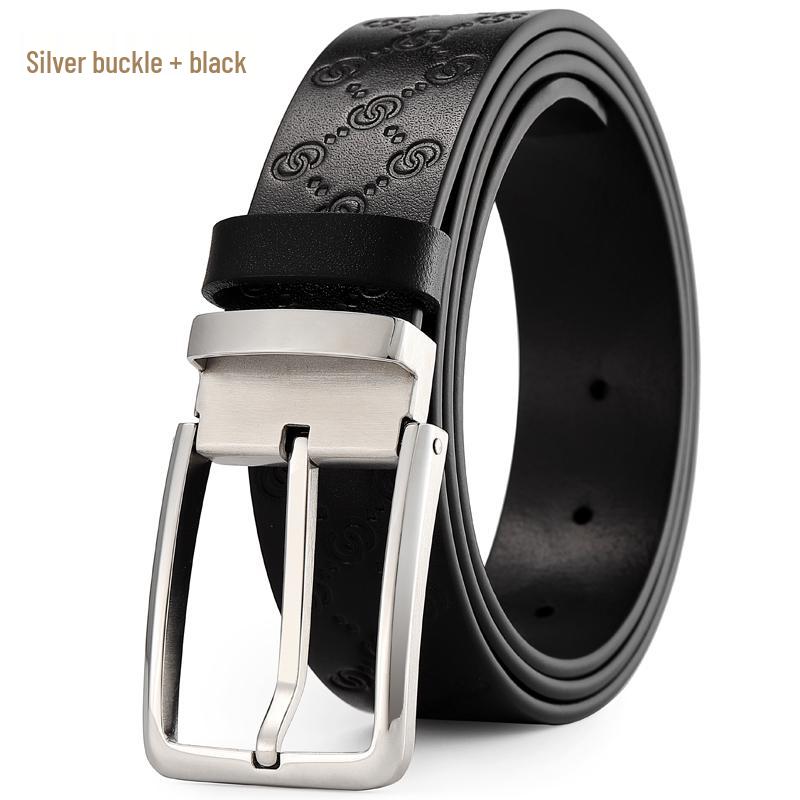 

Мужской повседневный ремень с пряжкой-штифтом из кожи высшего качества 105 cm