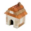 TIMBLO House Wooden Building 50 ST with Toy Safety Natural Birthday Woody Ages 4 and Up Blocks, Pieces, (Complies Standards), Wood, Decorative, Gift,