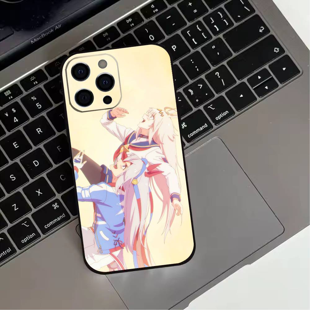 O-Oguri Cap Tamamo Phone Case For iPhone 17,16,15,14,13,12,11 Plus,Pro Max,XS,Soft Silicone Black Cover