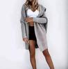 2025 Women's Clothing New European and American Foreign Trade Women's Knitted Sweater Jacket Amazon Long Hooded Casual Cardigan Sweater