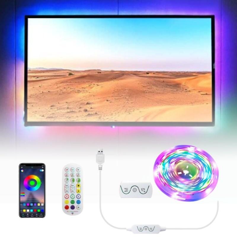Control Remote Bluetooth Usb Tv Led Backlights 3m Rgb Color Changing Strip Light
