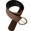 Metal Buckle Leather Waistband Jeans Girdle Western Cowboy Belt Retro Women Wide Belt  Girl