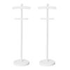 Wooden Baby Clothing Rack 2-Pack, Freestanding Hanging Stations, Baby Shower Centerpiece, Display Stand Hanger for Coat, Dresses, Uniforms, Hats, and