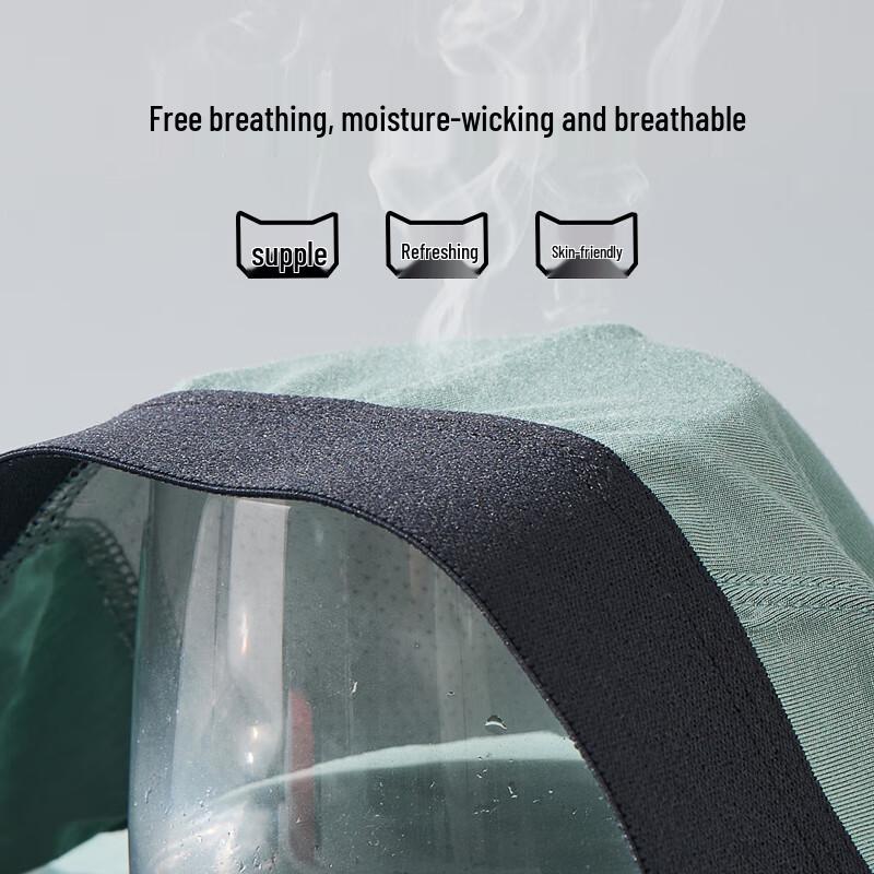 MaoRen Men's 7A Antibacterial Modal Silk Trunks 3-Pack