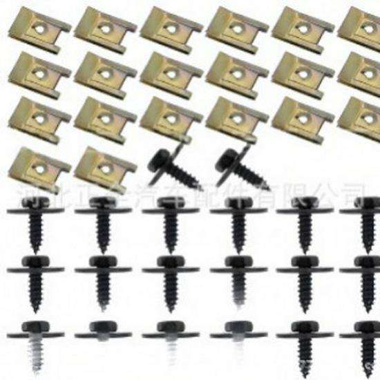 Black Zinc Plated Hex Head Self-Tapping Screw with Washer for BENZ Car Decoration