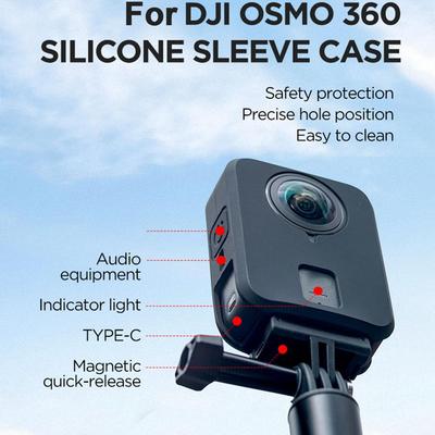 Silicone Case For DJI Osmo 360 Anti-scratch Full Body Protector Sleeve Soft Cover For DJI Osmo 360 Camera Accessories