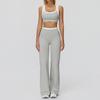 Completo da Yoga da Donna Transfrontaliero: Color Block Nude Feel, Vita Alta Costolata, Abbigliamento Sportivo Fitness Versatile