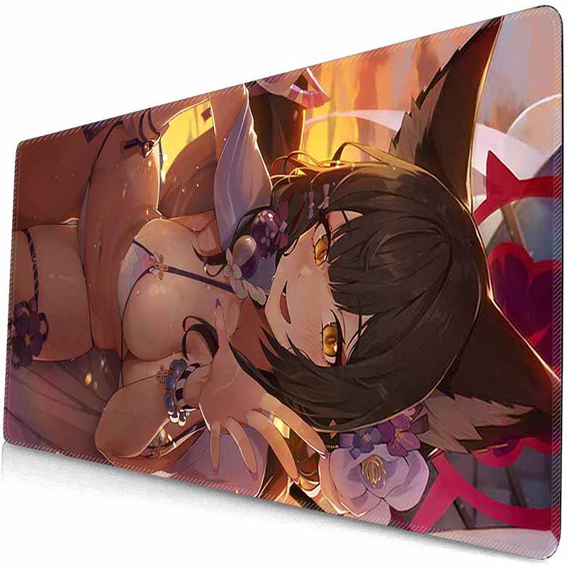 Wakamo Kosaka Anime BA  Mouse Pad XXL Gaming Mousepad HD Gamer Accessories Large B-Archive MousePads PC Carpet With Backlit