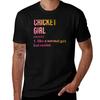 Cricket Girl Definition In Watercolor Tshirt Relaxed Fit Casual Short Sleeve Top Tshirt