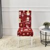 Christmas Dining Room Chair Covers Washable Stretch Chair Slipcovers Removable Chair Covers for Holiday Party Decor