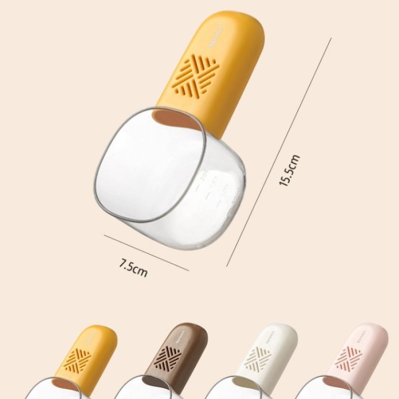 Kitchen Rice Scoop Multifunctional Moisture And Insect Prevention Grains Digging Noodle Scoop With Scale Measuring Scoop