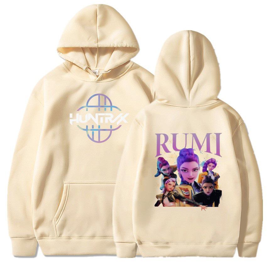 2025 Herbst/Winter KPOP Inspiriertes Demon Hunter Mädchen Fleece Kapuzensweatshirt