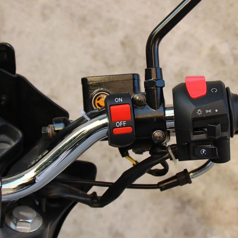 Motorcycle Handlebar Flameout Switch Motorbike On Off Button For Moto Bike Headlight Signal Lamp Universal Control Button