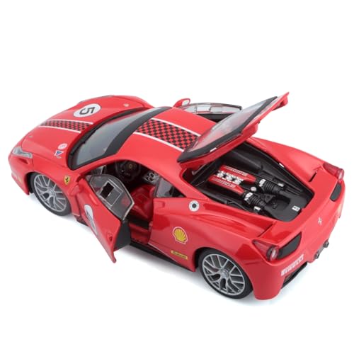 Bburago 1/24 scale Ferrari 458 Challenge Red / Diecast Model Car Finished Product 18-26302