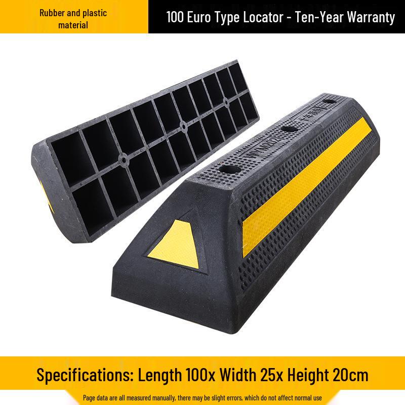 Rubber Parking Wheel Stopper: Anti-Collision PVC Wheel Limiter for Garages
