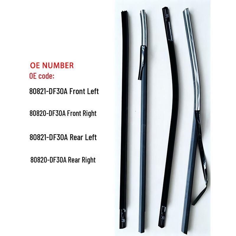 Water Deflector Seal Trim for 2015-2020 Nissan Qashqai Doors & Windows