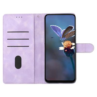 For iPhone 16 Pro Max Leather Wallet Case Imprinted Flower Flip Protective Phone Cover