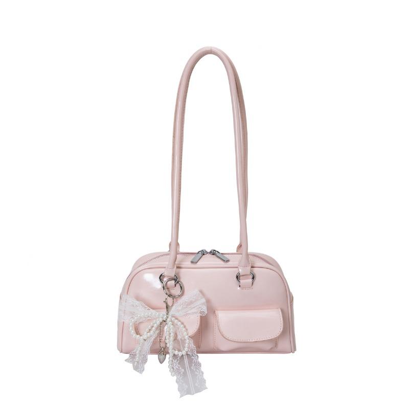 

Простая сумка Boston Bag Commuter Multi-Pocket Casual Single-shoulder для женщин розовый