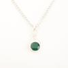 Grüner Onyx Edelstein 925 Sterlingsilber Schmuck Handgefertigter Boho Anhänger für Damen CP-25-20