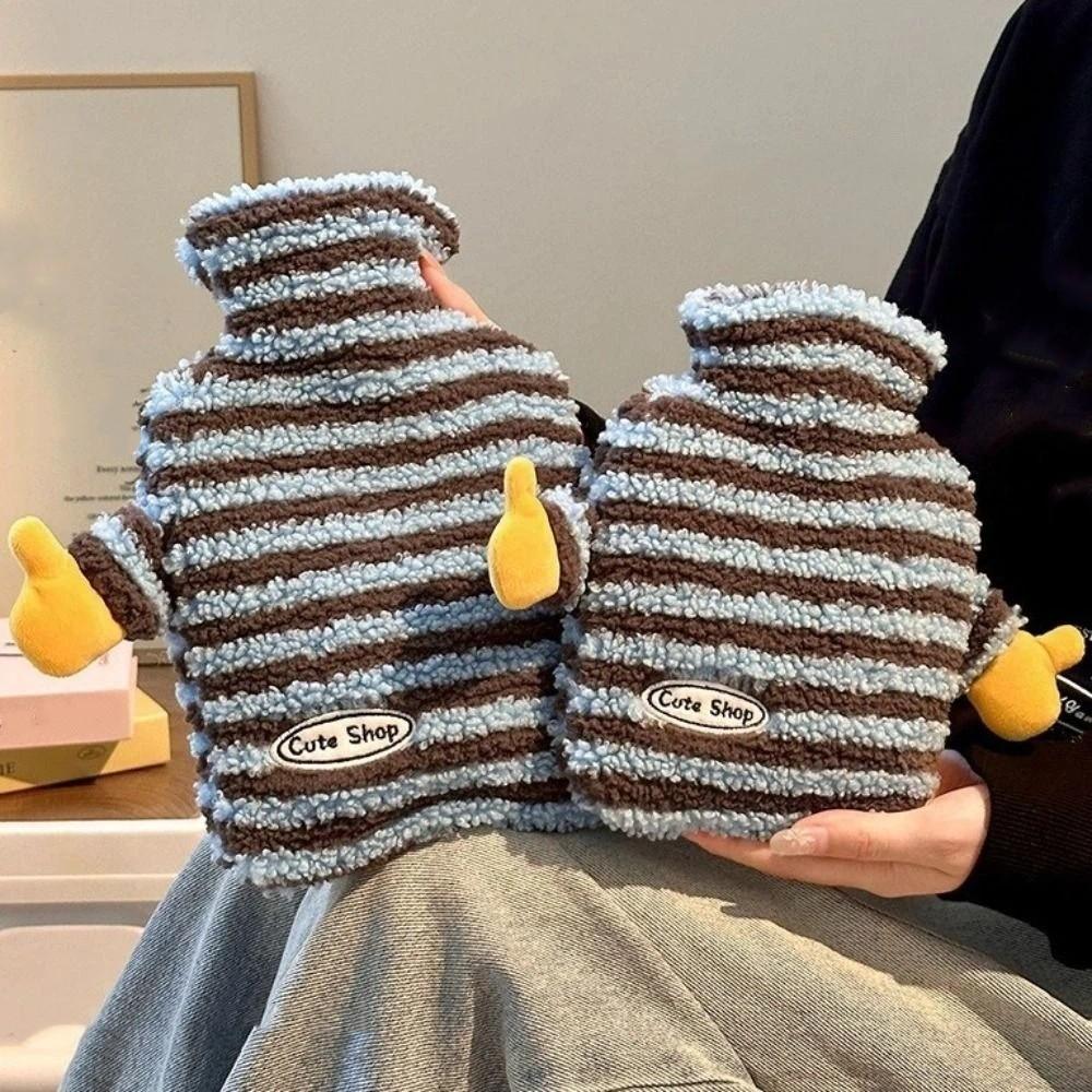 500/1000ml Hot Water Bag Cartoon Hand Warmer Water-filling Hot-water Bottle  Keep Hands Feet Warm