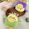Adorable Bird Plush Coin Purse Keychain For Students Portable Organizer Gift