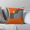 Burnt Orange Retro Pillowcase Polyester Linen Velvet Creative Zip Decor Sofa Seater Cushion Cover Wholesale