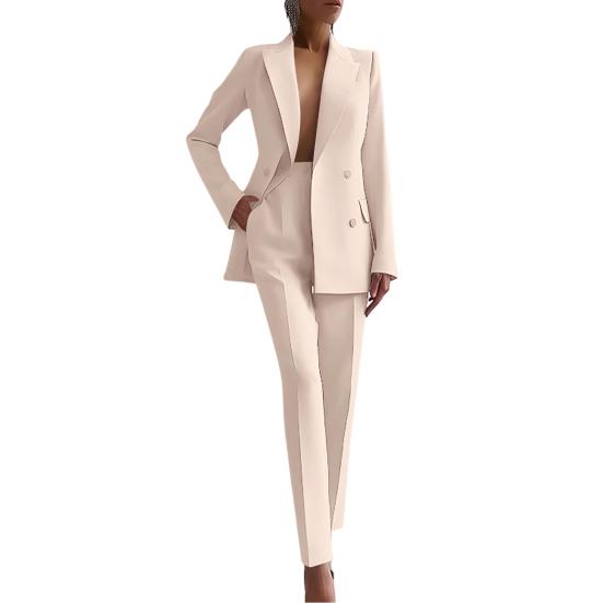 Women's 2 Piece Suit Set Business Blazer Jacket Dressy Pencil Pants Set Professional Work Office Outfits