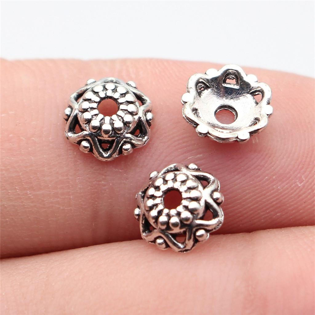 Small Bead Cap Spacer End Caps Antique Bronze Zinc Alloy Jewelry Making Craft Part As DIY Bead Cap