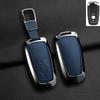 Zinc Alloy Leather For Lincoln Corsair Nautilus Aviator Navigator Continental Car Key Case Shell Keychain Keyring Car Key Cover