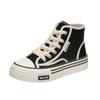 Spring, Summer, Autumn and Winter Women's Shoes Women's Sneakers Canvas Shoes Mid-cut Round Toe Lace-up Casual All-match Shoes