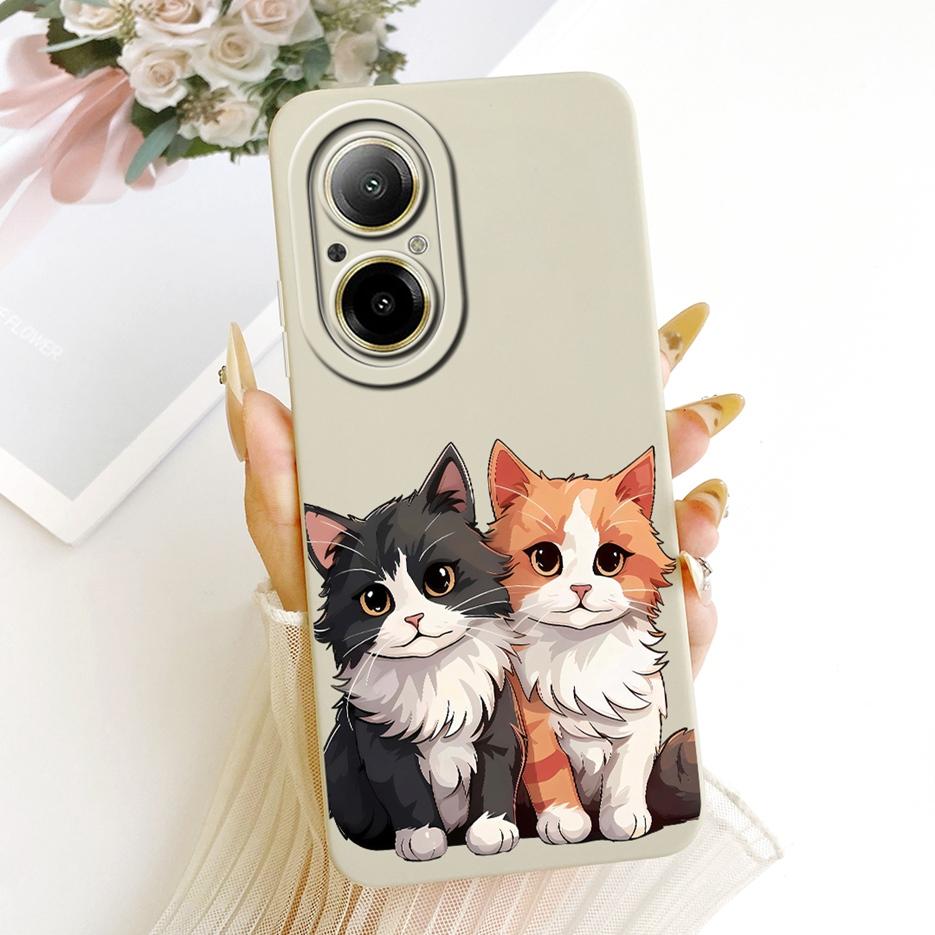 For Realme C67 4G Case RMX3890 Cute Rabbit Cartoon Cover Soft Silicone Case For Realme 12 Lite C 67 RealmeC67 4G Back Cover Bags