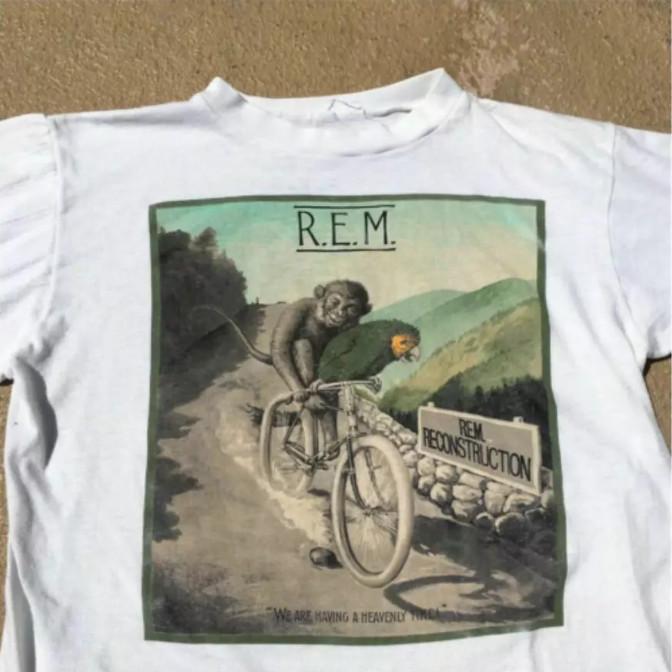 Vtg 80S REM T-Shirt 1985 Concert Tour Fables Of Reconstruction Unisex T-Shirt L