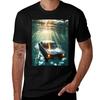 Car Underwater TShirt Daily Wear Plain Short Sleeve Shirt