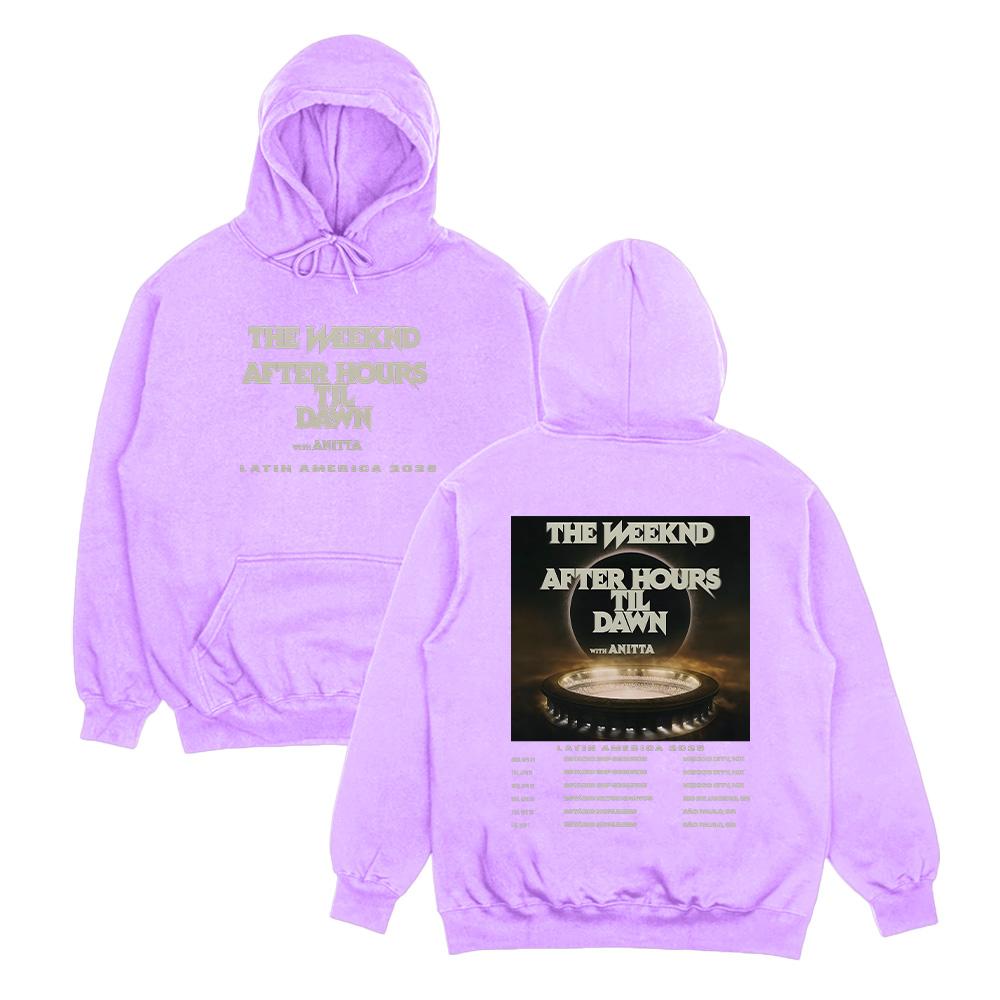 TheWeeknd Latin America 2026 Tour Hoodies Graphic Clothing Hip Hop Gothic Unisex Streetwear Long Sleeve Sweatshirt Hoody Y2K