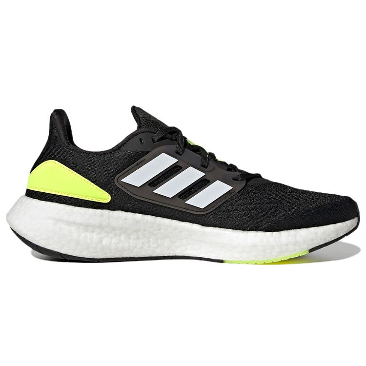 Adidas PureBoost 22 White Solar Yellow Men Sneakers Black Core-Black Cloud-White HQ1449