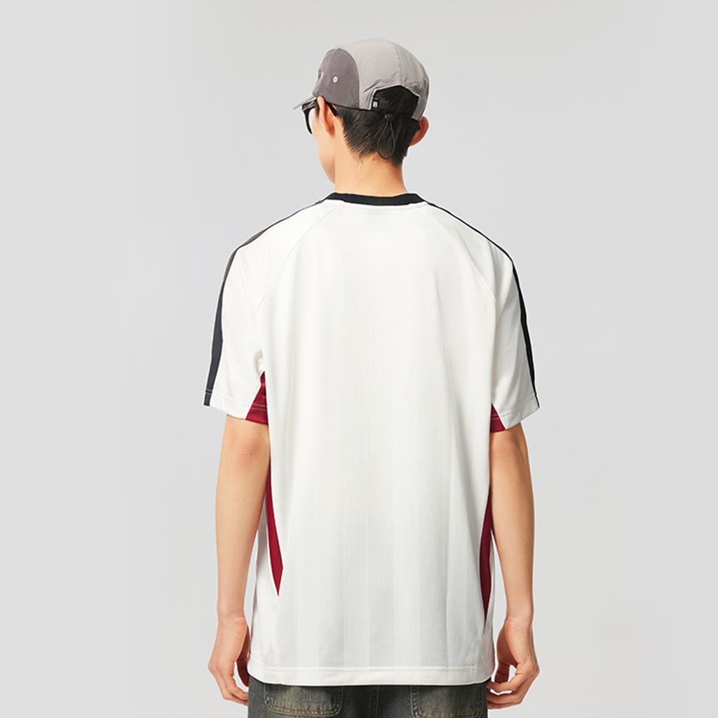 Li Ning Sports Lifestyle Series American Retro Casual Comfortable Simple Round Neck Versatile Short Sleeve T-Shirt Men T-Shirts Off-White AHSV759-1