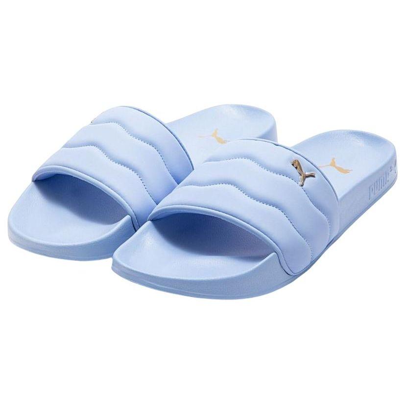 Puma Leadcat 2.0 Puffy Bequeme Gummi-Pantoletten Damen Sandalen Blau 389557-03