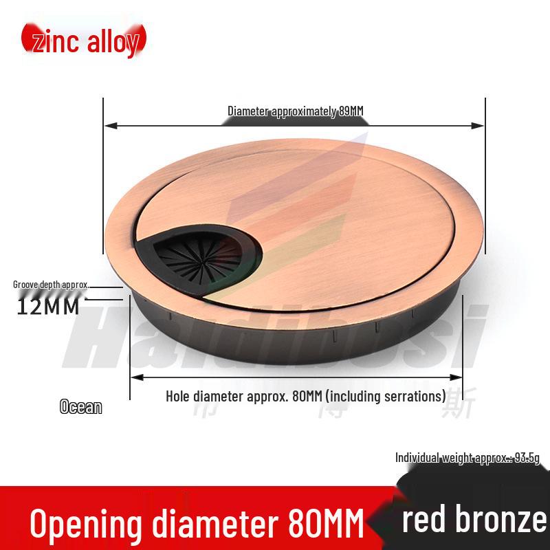 Desktop Cable Management Grommet Cover – Round Hole Sealing & Decoration