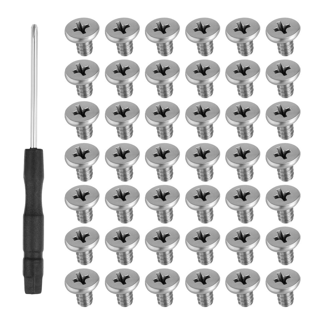 50 PCS M.2 SSD Mounting Screws Kit, Pcie Nvme M2 X 3 MM Replacement Phillips Flat Head Screw M.2 SSD Mountings Screws with Screwdriver, M2Screw for