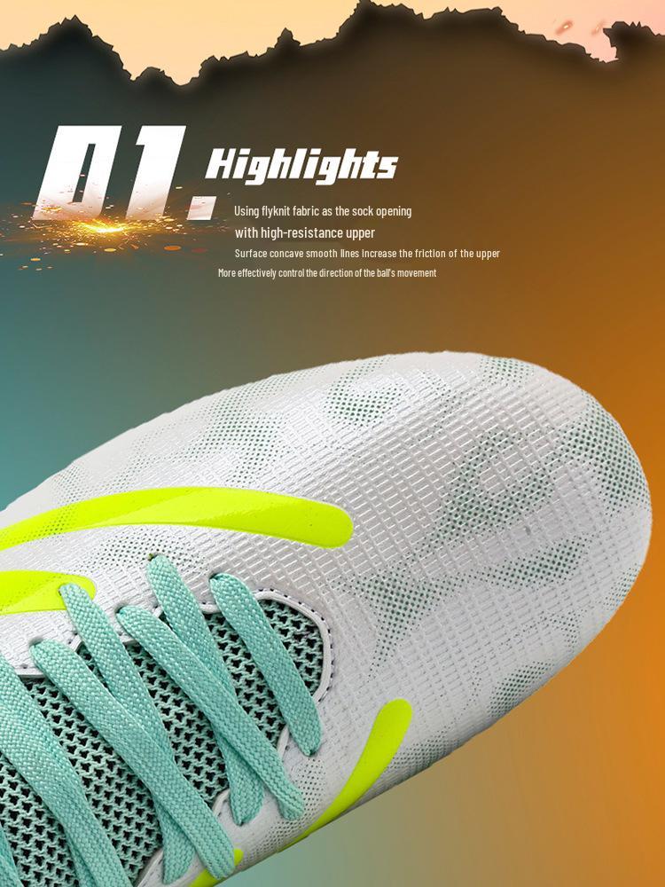 Kids' Cross-Border Football Shoes for Boys & Girls - TF Turf & AG Long Spikes, Ideal for Primary & Middle School Students