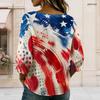 Womens Plus Size Square Neck Long Sleeve Front Button Soft Elegant Loose Versatile Casual Daily Ladies Blouse