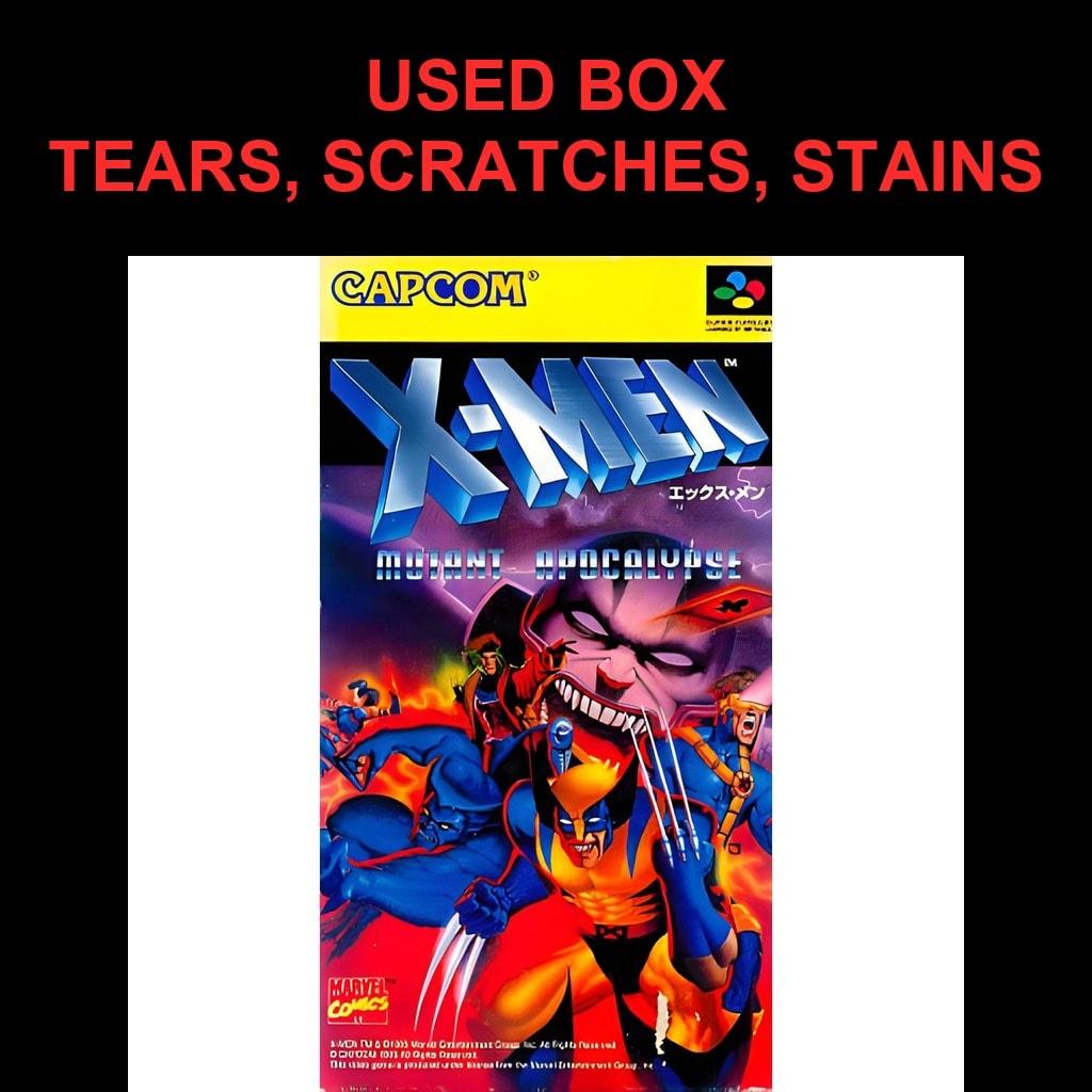 Used X-Men: Mutant Apocalypse SFC SNES Super Famicom SHVC-AXMJ tested working Nintendo Action Capcom NTSC-J Super Nintendo Cartridge