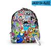 Unisex Oxford Cloth Printed Backpack Alphabet Lore Design Student Gift