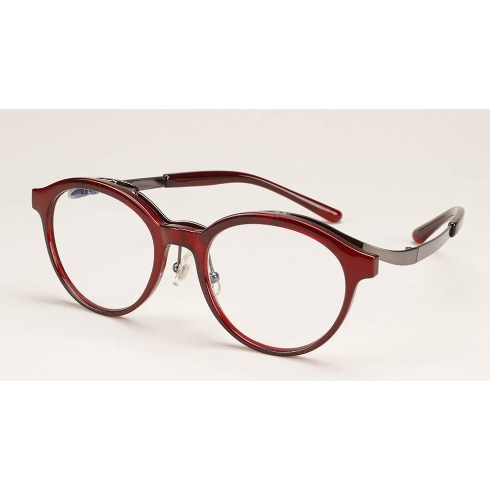 HobbyJapan Smartphone Flip-up Glasses Magnifier Boston Style Clear Wine 1.6x Magnification