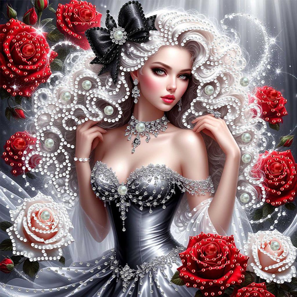 Schönheit Spezielle Form 5D DIY Teilbohrer Diamantmalerei Edelstein Kunst für Erwachsene DIY Geschenk Heimdekoration Kristall Diamant Kunst 30x30cm