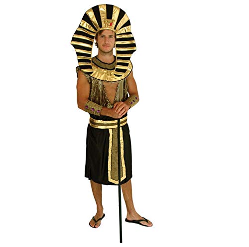 

[SCGEHA] Pharaoh Cosplay Egyptian King Tutankhamun Adult Costume Halloween Event Fancy Dress Black & Orange Balloons (Set of 2)