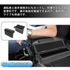 BUYFULL Console Box Set of 2 for Toyota Hiace 200 with Elbow Rest Small Item Drop Custom Interior PU Compatible with Standard and Wide Models Series,