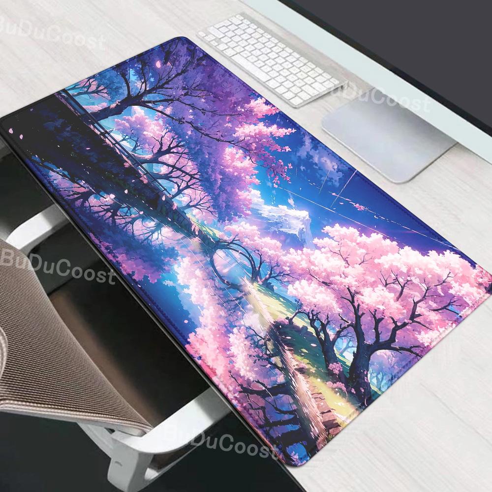 mouse pad Gaming Sakura Japanese Cherry Blossom XL Home New HD mousepad XXL Keyboard Pad Non-Slip Office Carpet Laptop Mice Pad